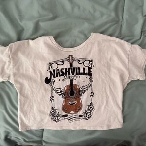 Wonder Nation Cream Nashville Music City Kids Tee